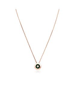 Picasso And Co Ladies 18k Rose Gold 0.032 Ct Round Cut Diamond Pendant
