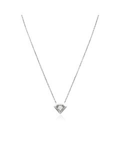 Picasso And Co Ladies 18k White Gold 0.032 Ct Diamond Cut Dancing Pendant