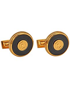 Picasso and Co Stainless Steel Cufflinks- Gold/Black