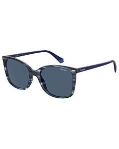 Polaroid 55 mm Blue Havana Sunglasses