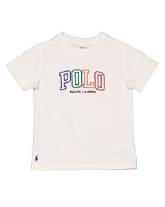 Polo Ralph Lauren Boys White Polo Logo T-Shirt