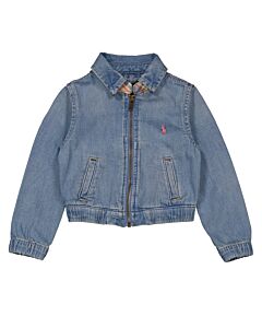 Polo Ralph Lauren Girls Lamarie Wash Denim Jacket, Size 6X