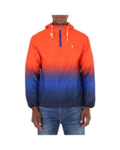 Polo Ralph Lauren Men's Orange Ombre Logo Pullover Jacket