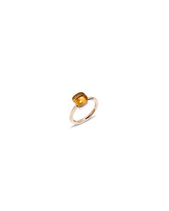 Pomellato Nudo Rose and White Gold Citrine Ring Size 52 - Size 6 - PAB4030_O6000_000OV