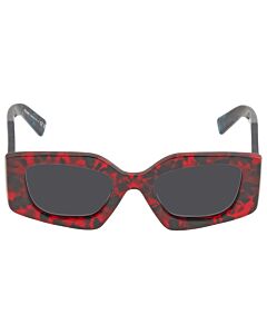 Prada 51 mm Scarlet Tortoise Sunglasses