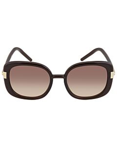 Prada 53 mm Light Brown / Brown Gradient Gray Sunglasses