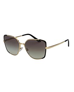 Prada 59 mm Pale Gold/Black Sunglasses