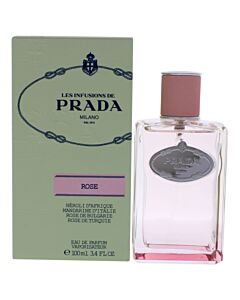 Prada Infusion De Rose for Ladies by Prada Eau De Parfum Spray 3.4 oz (100 ml)