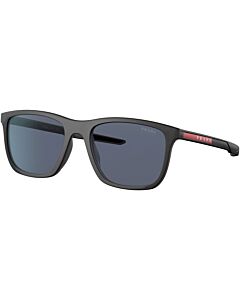 Prada Linea Rossa 54 mm Black Rubber Sunglasses