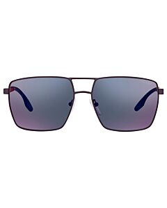 Prada Linea Rossa 59 mm Blue Rubber Sunglasses