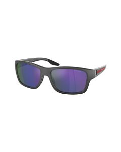 Prada Linea Rossa 59 mm Matte Grey Sunglasses