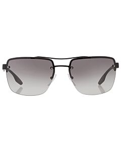 Prada Linea Rossa 62 mm Black Rubber Sunglasses