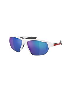 Prada Linea Rossa 64 mm Matte White Sunglasses