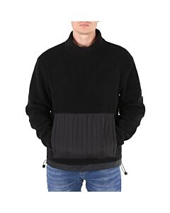 Rains Men's Black High Neck Fleece Sweater