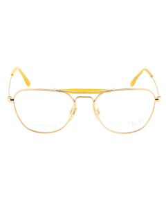 Ray Ban 53 mm Gold Eyeglass Frames