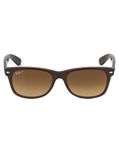 Ray Ban New Wayfarer Classic 55 mm Matte Brown On Transparent Bro Sunglasses