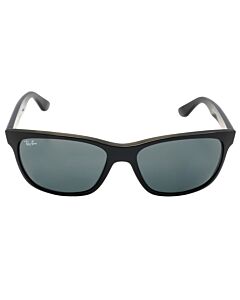 Ray Ban 57 mm Shiny Black Sunglasses