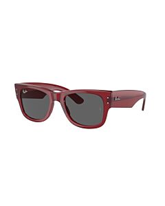 Ray Ban Mega Wayfarer Bio Based 51 mm Polished Transparent Red Sunglasses