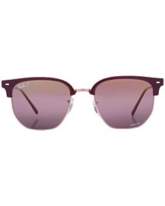 Ray Ban New Clubmaster 53 mm Boredeaux On Rose Gold Sunglasses