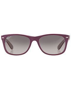 Ray Ban New Wayfarer Classic 58 mm Matte Violet on Transparent Violet Sunglasses