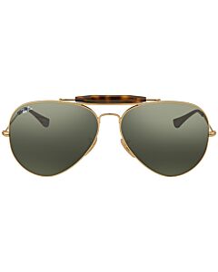 Ray Ban Outdoorsman 62 mm Gold Sunglasses