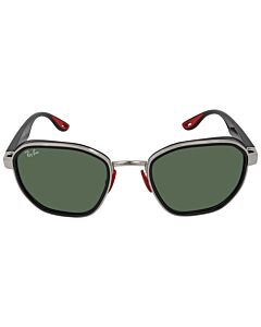 Ray Ban Scuderia Ferrari 51 mm Polished Shiny Silver Sunglasses