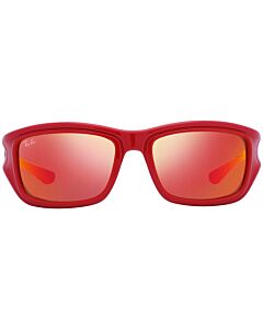 Ray Ban Scuderia Ferrari 59 mm Polished Red On Black Sunglasses