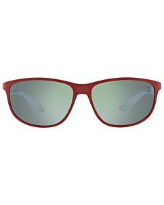 Ray Ban Scuderia Ferrari 61 mm Matte Red Sunglasses