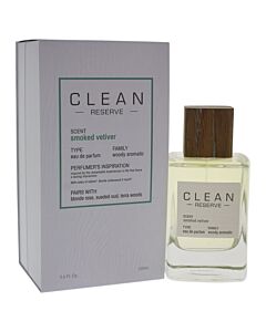 Reserve Smoked Vetiver by Clean for Unisex - 3.4 oz EDP Spray