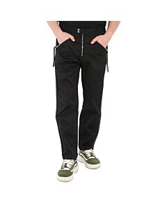 Roberto Cavalli Men's Black Lounge Zip Trousers