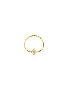 Roberto Coin 18k Yellow Gold .16ctw Flower Bracelet - 7773055AJLBX
