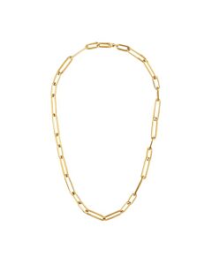 Roberto Coin 18K Yellow Gold Oval Paperclip Link Chain Necklace - 9151226Ay180