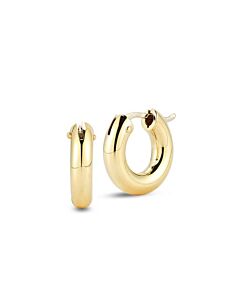 Roberto Coin 18kt Yellow Gold Small Wide Hoop Earrings - 15mm