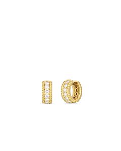 Roberto Coin Siena Diamond Huggie Hoop Earrings - 111472AYERX0