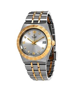 Women's Royal Stainless Steel with 18kt Yellow Gold Links Silver Dial Watch
