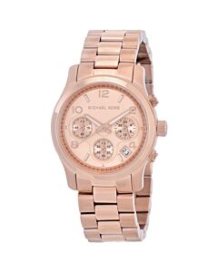 Runway Chronograph Stainless Steel Rose Gold-tone Dial Watch