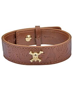 S.T. Dupont Disney's Pirates of The Caribbean Brown Leather Bracelet
