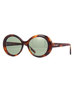 Saint Laurent 56 mm Havana Sunglasses