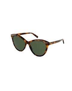Saint Laurent 57 mm Havana Sunglasses