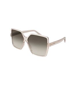 Saint Laurent 63 mm Nude Sunglasses