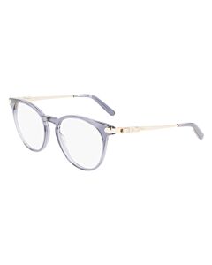 Salvatore Ferragamo 50 mm Transparent Blue Eyeglass Frames