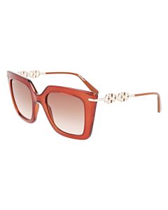 Salvatore Ferragamo 51 mm Transparent Brown Sunglasses