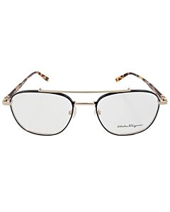 Salvatore Ferragamo 52 mm Shiny Gold/Black Eyeglass Frames