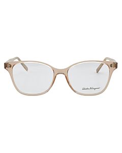 Salvatore Ferragamo 52 mm Transparent Nude/Beige Marble Eyeglass Frames