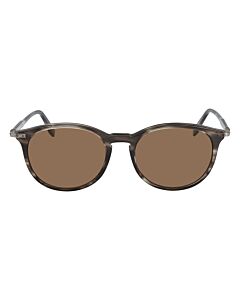 Salvatore Ferragamo 53 mm Striped Grey Sunglasses