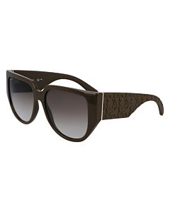 Salvatore Ferragamo 57 mm Dark Khaki Sunglasses