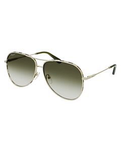 Salvatore Ferragamo 62 mm Gold/Green Sunglasses