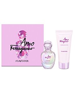 Salvatore Ferragamo Ladies Amo Flowerful Gift Set Fragrances 8052086378155