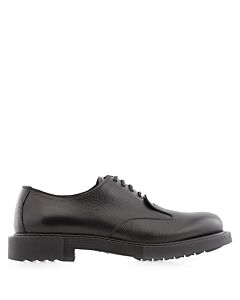 Salvatore Ferragamo Men's Black Leather Derby Shoes