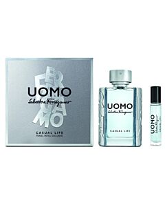 Salvatore Ferragamo Men's Uomo Casual Life Gift Set Fragrances 8052086377165